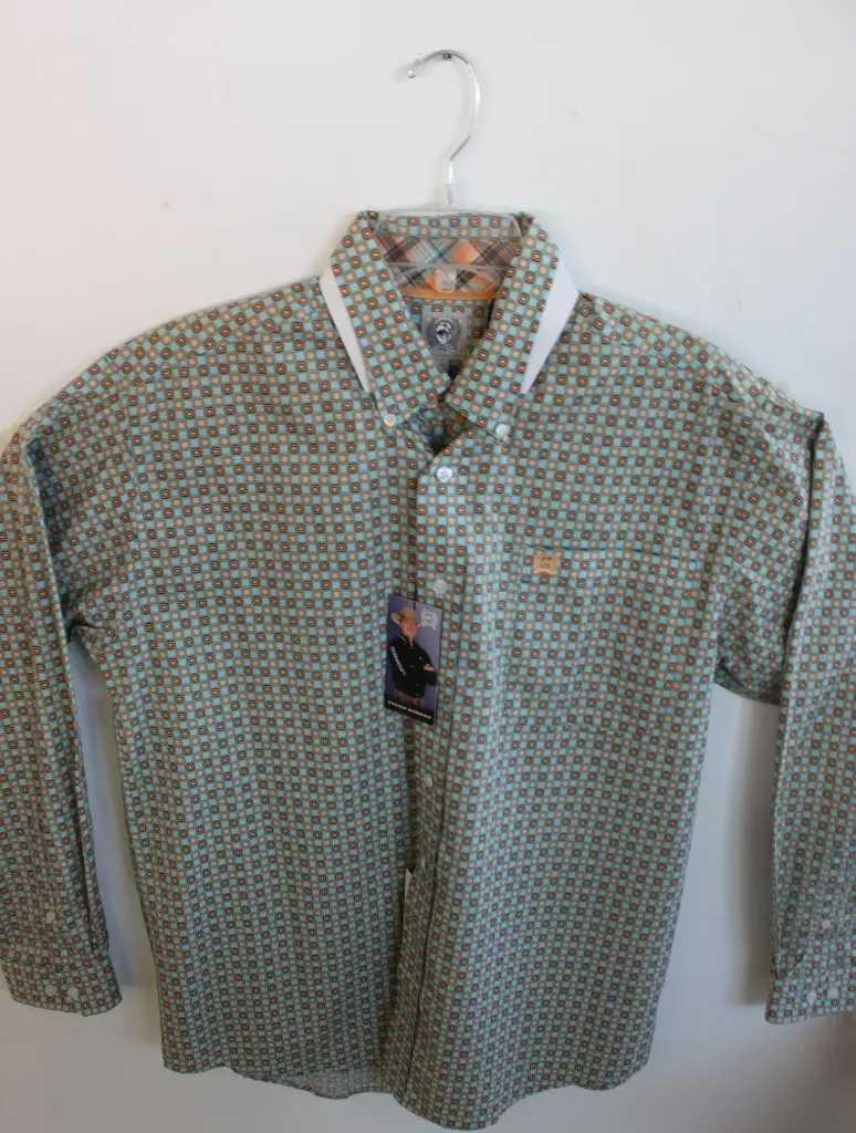 Men's Cinch Blue and Yellow 