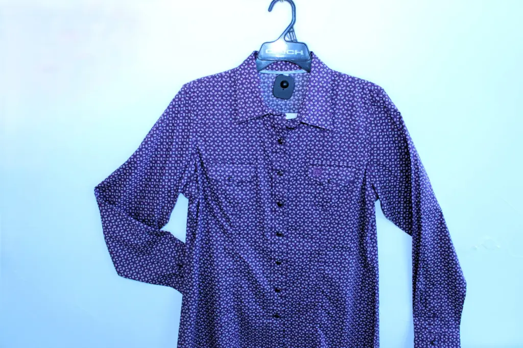 Women's Cinch Purple Button Down
