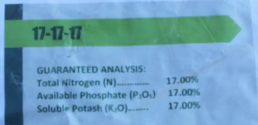 17-17-17 Fertilizer 