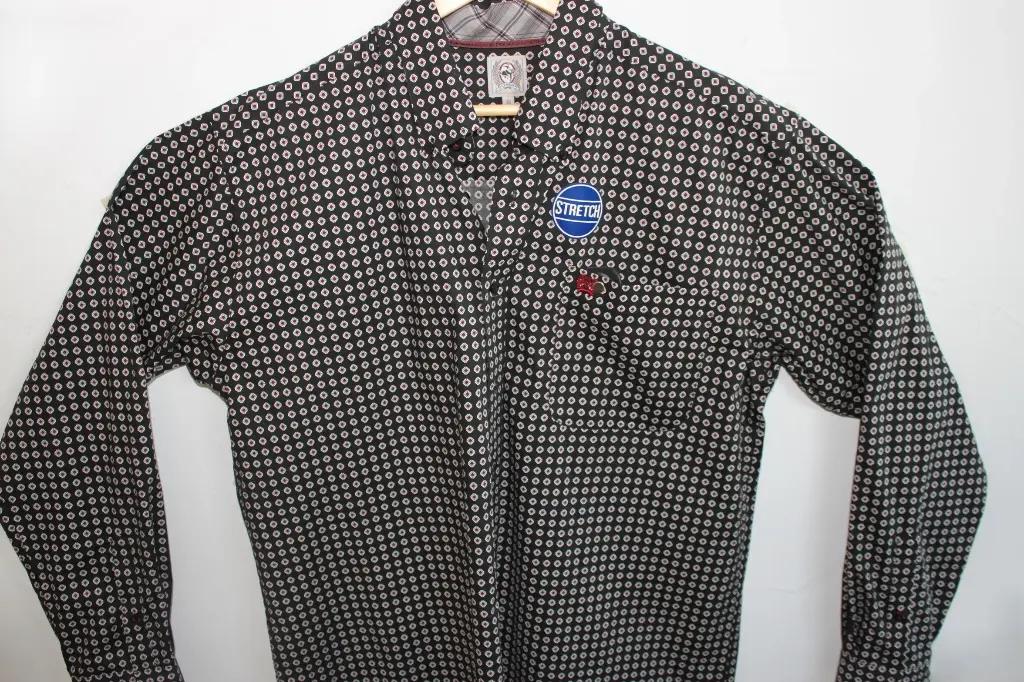 Men's Cinch Black Diamond Print 