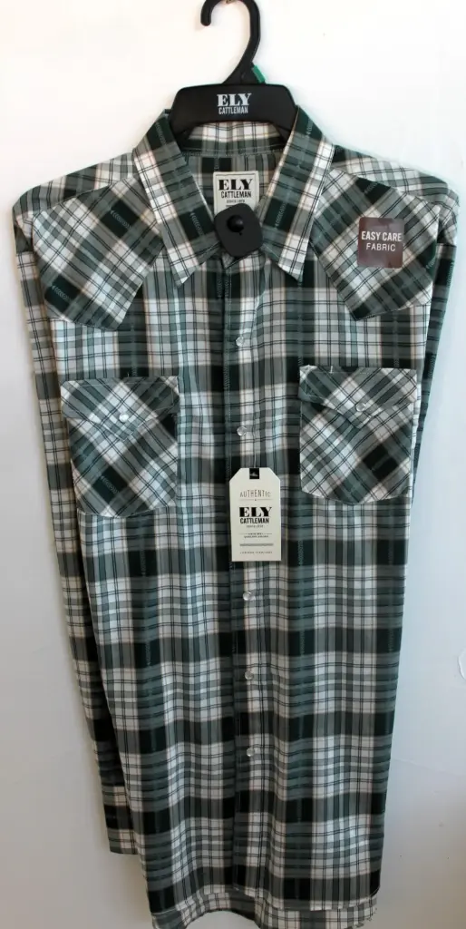 Men's ELY Green Aztec Plaid 
