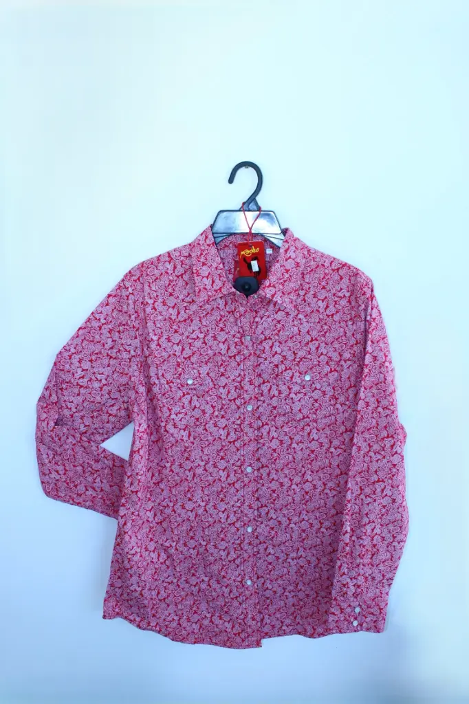 Women's Rodeo Cowgirl Co. Paisley Red 