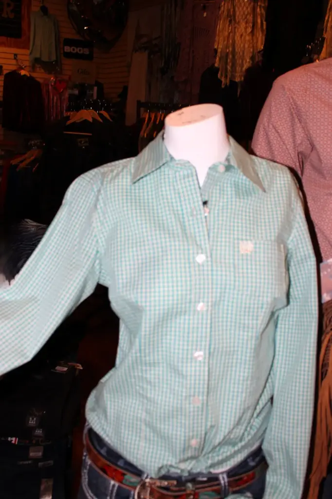 Women's Cinch Turquoise  Button Up